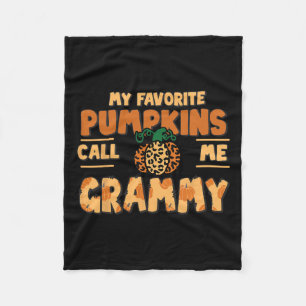 Manta Polar Mis Calabazas Favoritas Me Llaman Grammy Acción de