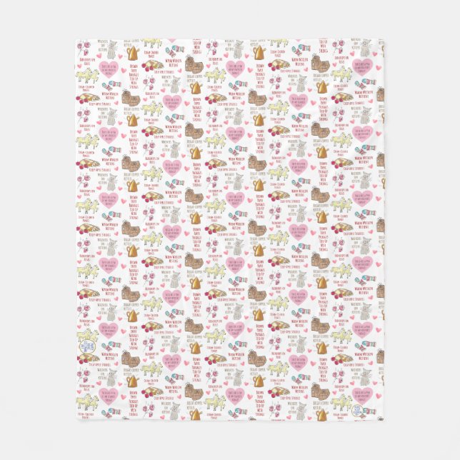 Manta Polar Mis Cosas Favoritas Acogedor Tema Musical (Anverso)