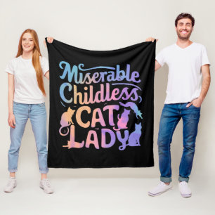 Manta Polar Miserable dama de gato sin hijos