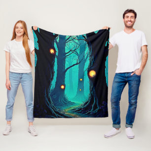Manta Polar Misterio sobre el bosque de la fantasía oscura