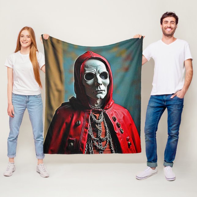 Manta Polar Misteriosa figura de cráneo encapuchada (In situ)