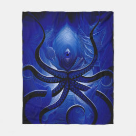 Manta Polar "Mística azul Octopus Blanket**