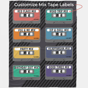 Manta Polar Mixtape personalizada
