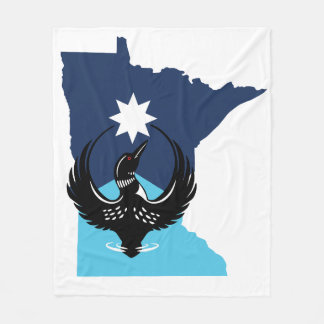 Manta Polar MN Loon Rising - MN State flag