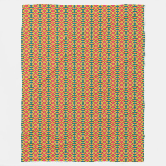 Manta Polar Mod Fleece Blanket Retro - Estilo de mediados del  (Anverso)