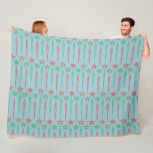 Manta Polar Mod Mod Icicles Fleece Blanket (3 Tamaños)