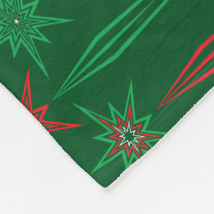 Manta Polar Mod Mod Icicles Green Fleece Blanket (3 Tamaños)