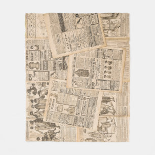 Manta Polar Moda antigua: Páginas publicitarias de periódicos