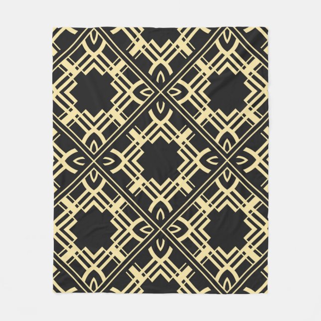 Manta Polar Moda de baldosas modernas de época. Resumen de art (Anverso)