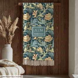 Manta Polar Moda de estilo Art Nouveau inspirada en Morris