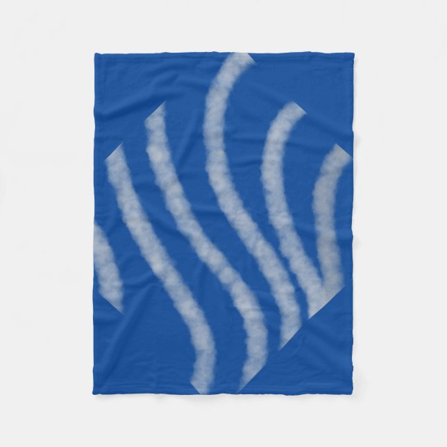 Manta Polar Moda DE ESTILO MÍNIMO MODERNO MONOGRAM ELEGANTE SI (Anverso)