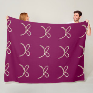 Manta Polar Moda DE ESTILO MÍNIMO MODERNO MONOGRAM ELEGANTE SI