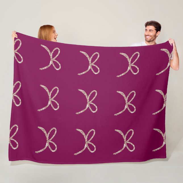 Manta Polar Moda DE ESTILO MÍNIMO MODERNO MONOGRAM ELEGANTE SI (In situ)