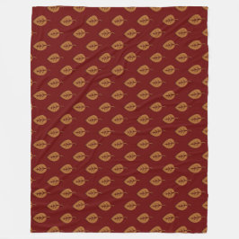 Manta Polar Moda Dorado Burgundy Leaf Rojo Boho Throw Blanket