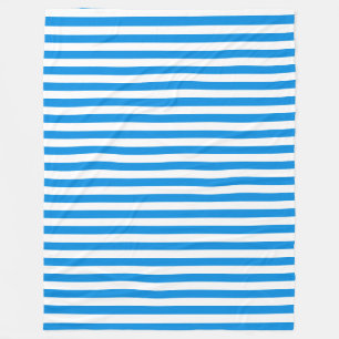 Manta Polar Moda elegante de plantilla de rayas blancas azules