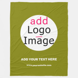 Manta Polar Moda empresarial Personalizable mínimo Olive Green