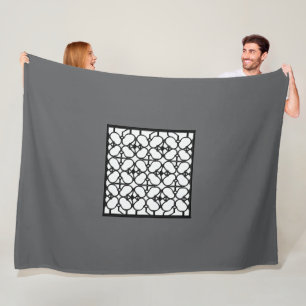 Manta Polar Moda gris grande