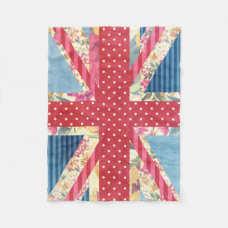 Manta Polar Moda lamentable de Union Jack el |