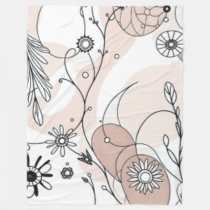Manta Polar Moda minimalista Boho Resumen Vibes