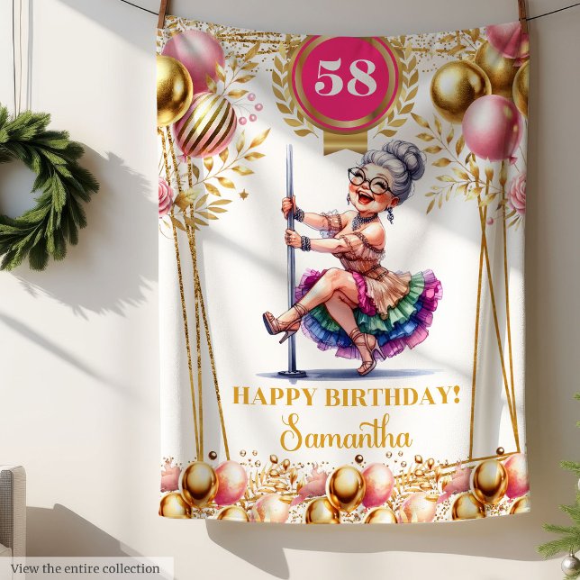 Manta Polar Moda Nombre personalizado Funny Blanket para la ab (Chic Custom Name Funny Blanket for Grandma)