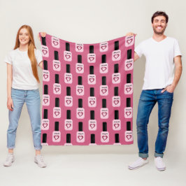 Manta Polar Moda personalizada Moderna de moda Nail Rosa Polac