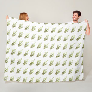 Manta Polar Moda rústica con hierbas aromáticas de Rosemary
