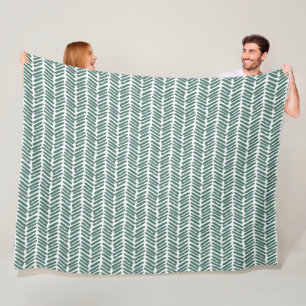Manta Polar Moda Sage Blanco Gris Verde Resumen Chevron