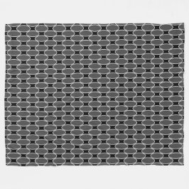 Manta Polar Moda sofisticada Patrón de baldosas negras y blanc