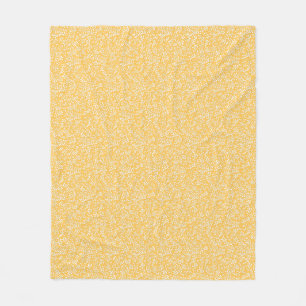 Manta Polar Modalidad floral simple de granjas en amarillo