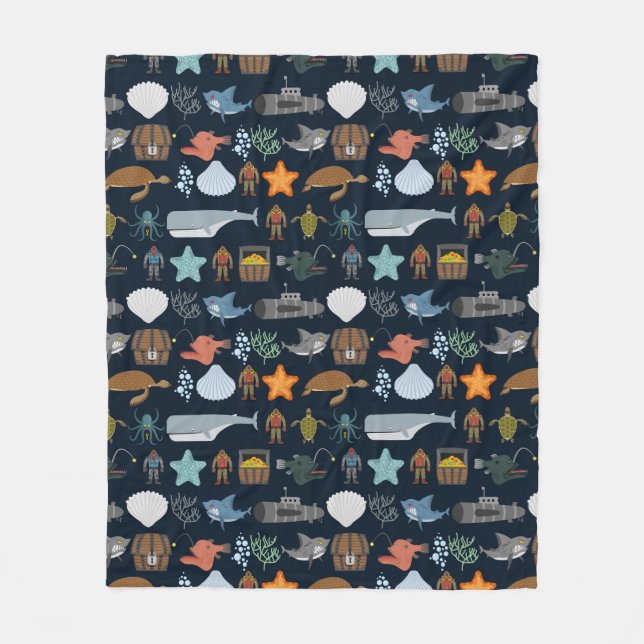 Manta Polar Modelo 1 de los habitantes del océano (Anverso)