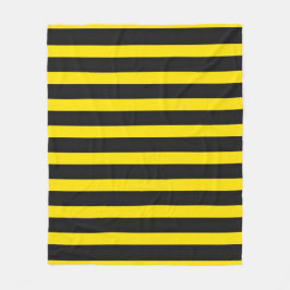 Manta Polar Modelo Abeja-Inspirado negro y amarillo de las