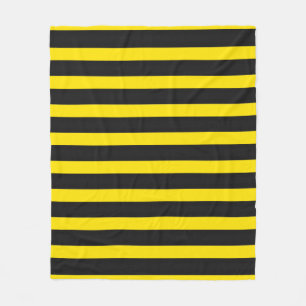 Manta Polar Modelo Abeja-Inspirado negro y amarillo de las