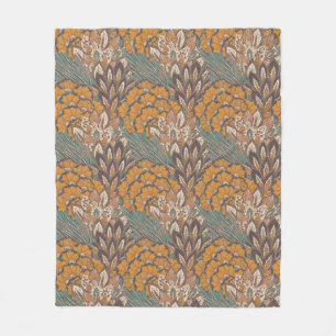 Manta Polar Modelo abstracto de la pluma del pavo real