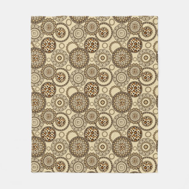 Manta Polar Modelo africano 3 de la piel del guepardo (Anverso)