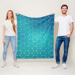 Manta Polar Modelo azul de la DNA del trullo
