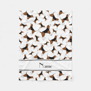 Manta Polar Modelo blanco conocido personalizado del perro del