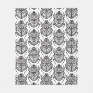 Manta Polar Modelo con Doodle de la mano