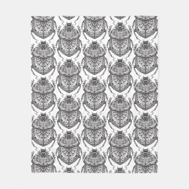 Manta Polar Modelo con Doodle de la mano (Anverso)