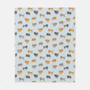 Manta Polar modelo con los gatos divertidos