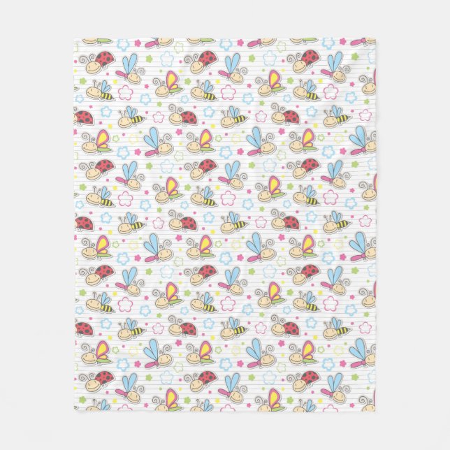 Manta Polar modelo con los insectos (Anverso)