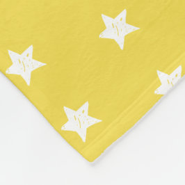 Manta Polar Modelo de estrella amarillo y blanco