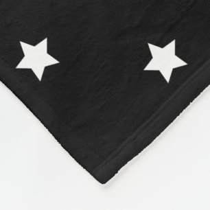 Manta Polar Modelo de estrellas blanco y negro