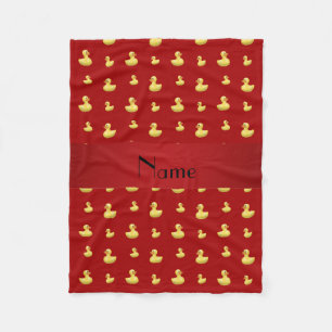 Manta Polar Modelo de goma rojo conocido personalizado del