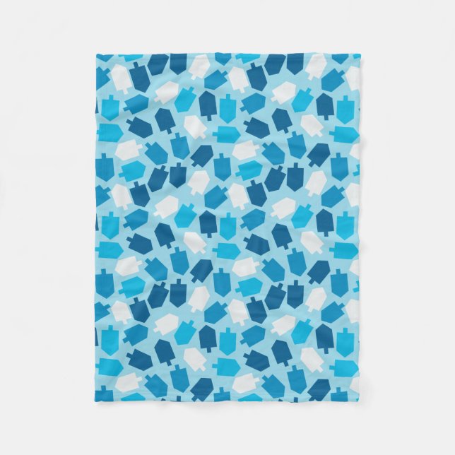 Manta Polar Modelo de Jánuca Chanukah Driedel (Anverso)