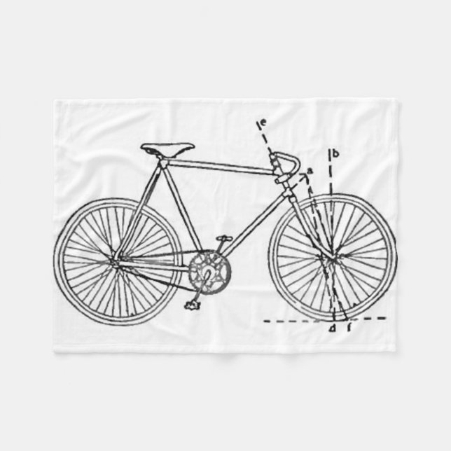 Manta Polar Modelo de la bicicleta (Frente (Horizontal))