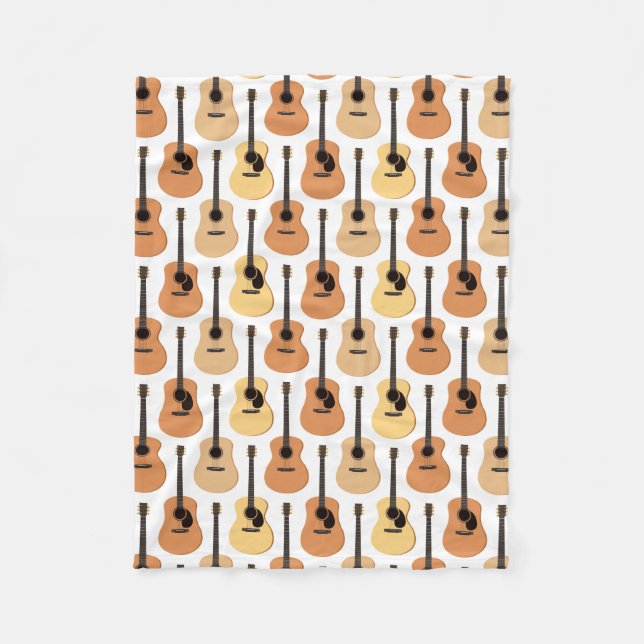 Manta Polar Modelo de las guitarras acústicas (Anverso)