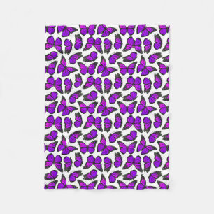 Manta Polar Modelo de mariposa púrpura de monarca