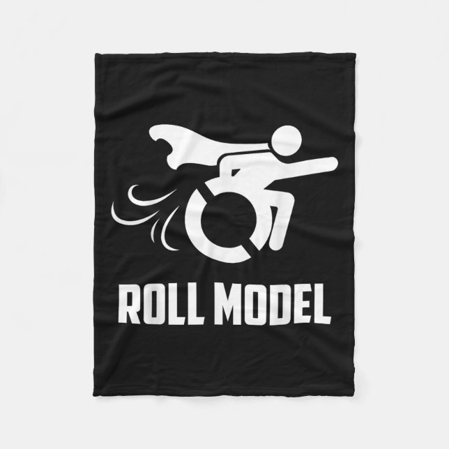 Manta Polar Modelo de rollo genial _ Persona discapacitada div (Anverso)