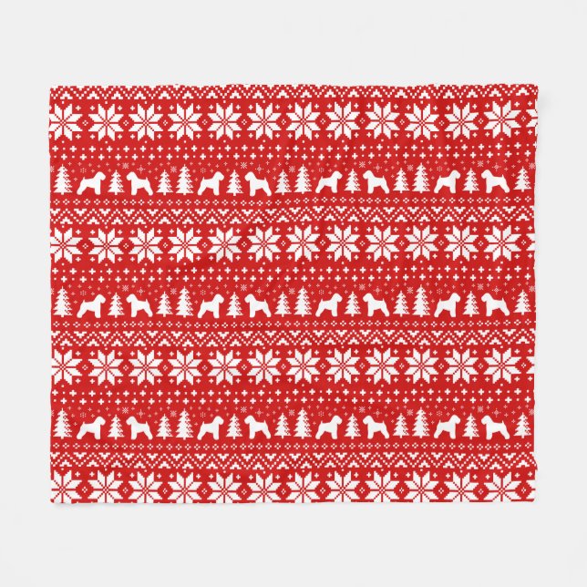Manta Polar Modelo de trigo suavemente revestido del navidad (Frente (Horizontal))