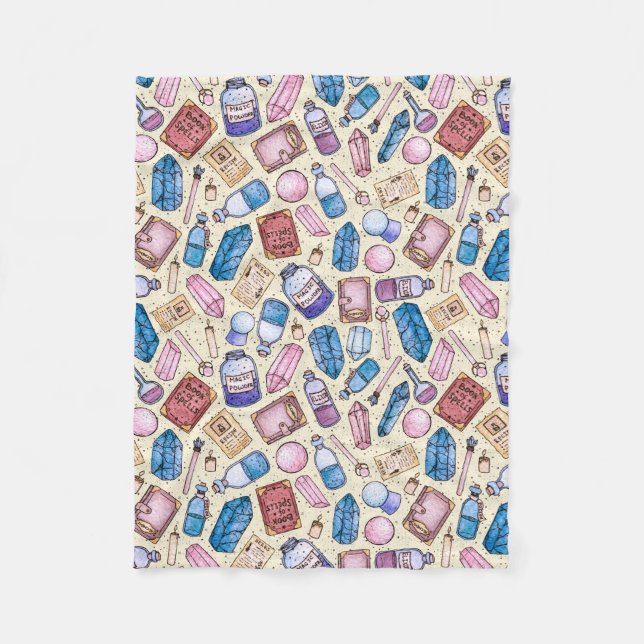 Manta Polar Modelo de Witchy de la acuarela (Anverso)